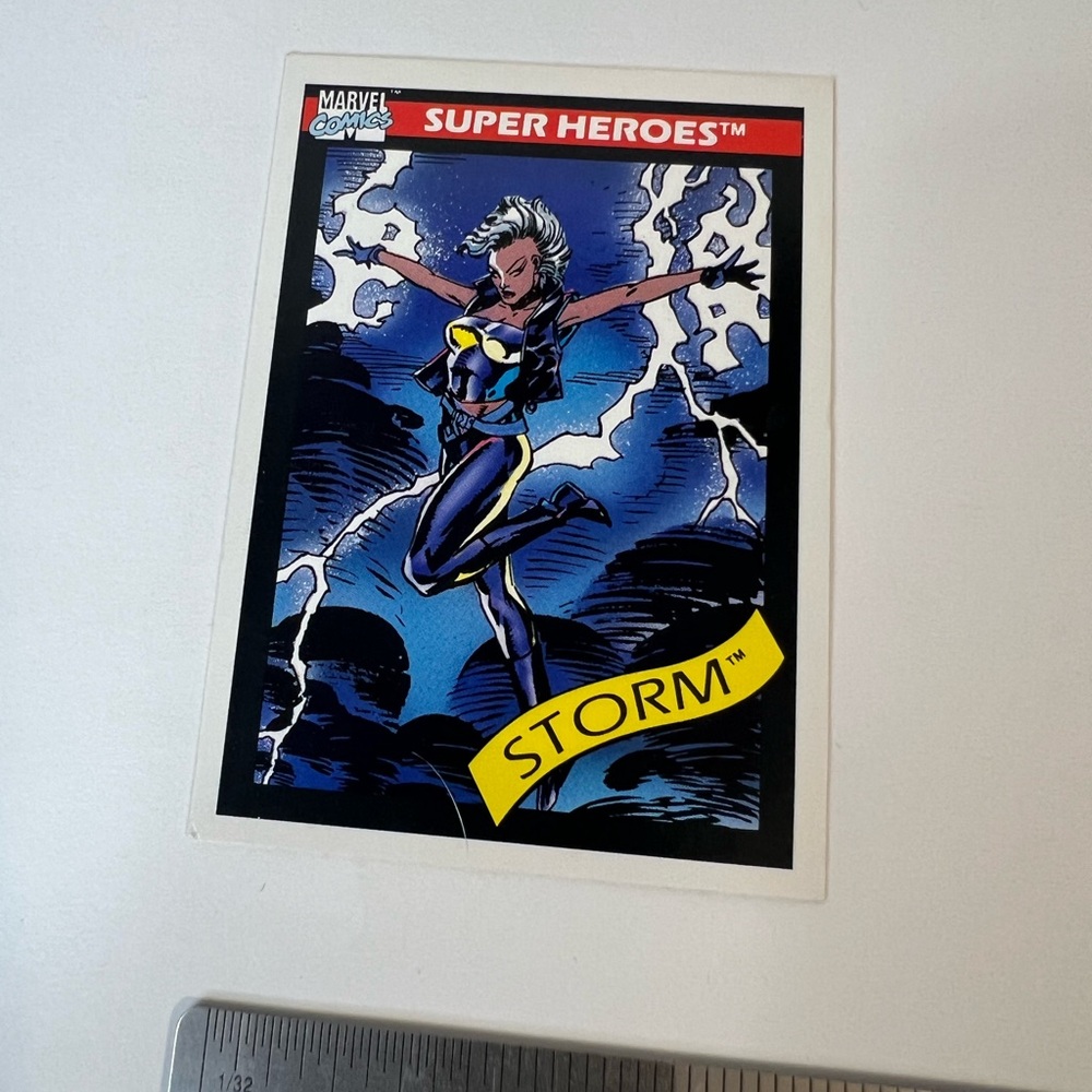 1990 Marvel Universe Superheroes Storm Trading Card #48
